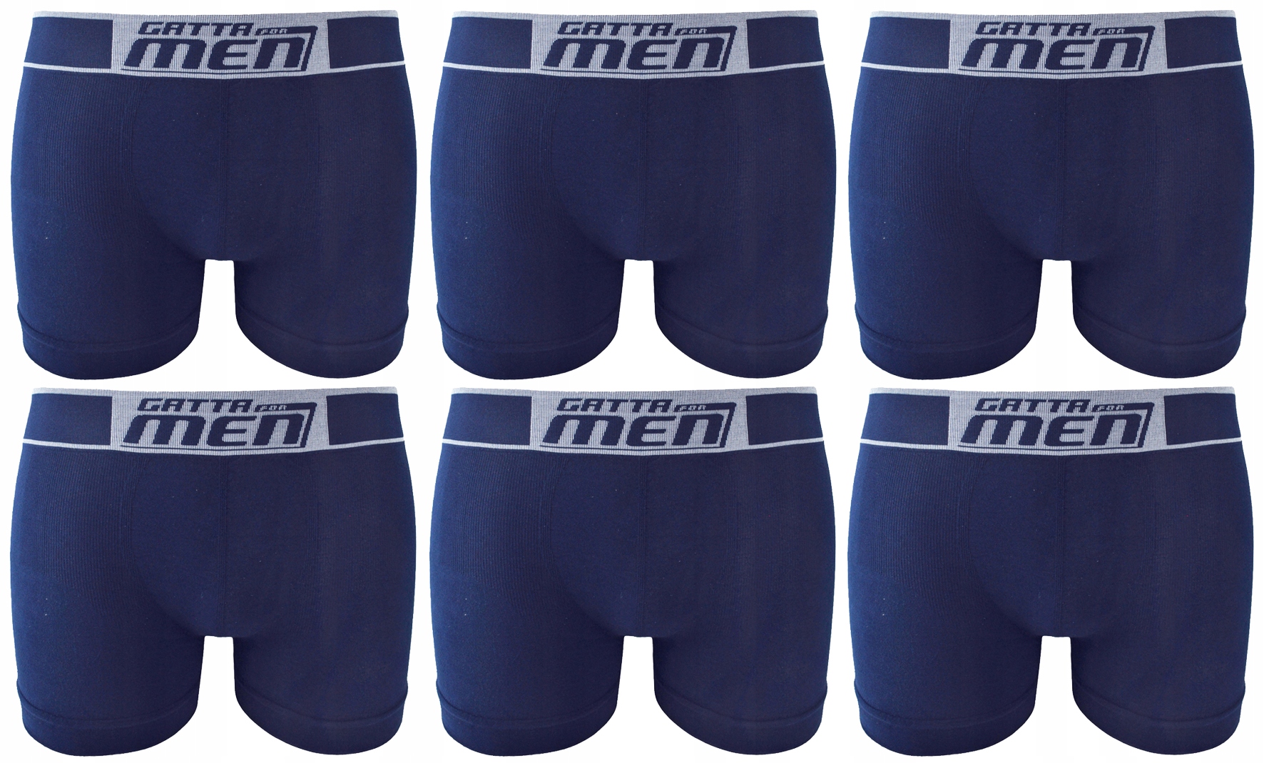 6 X Gatta Boxer Pánské Boxerky Bavlna Navy L