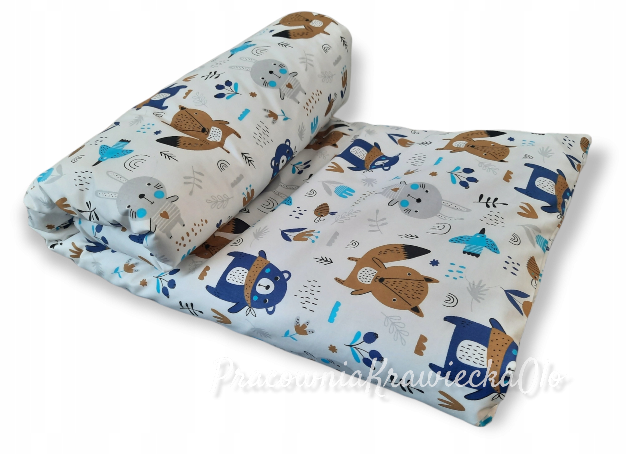 Poszewka na kołdrę 135x100 MIŚ W APASZCE GRANAT