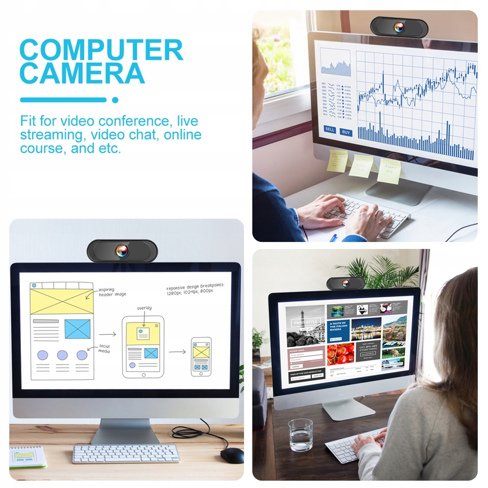 GAMINGOWA KAMERA INTERNETOWA DO STRUMIENIOWANIA STRUMIENIOWEGO KAMERA Z MIK Model 40616670