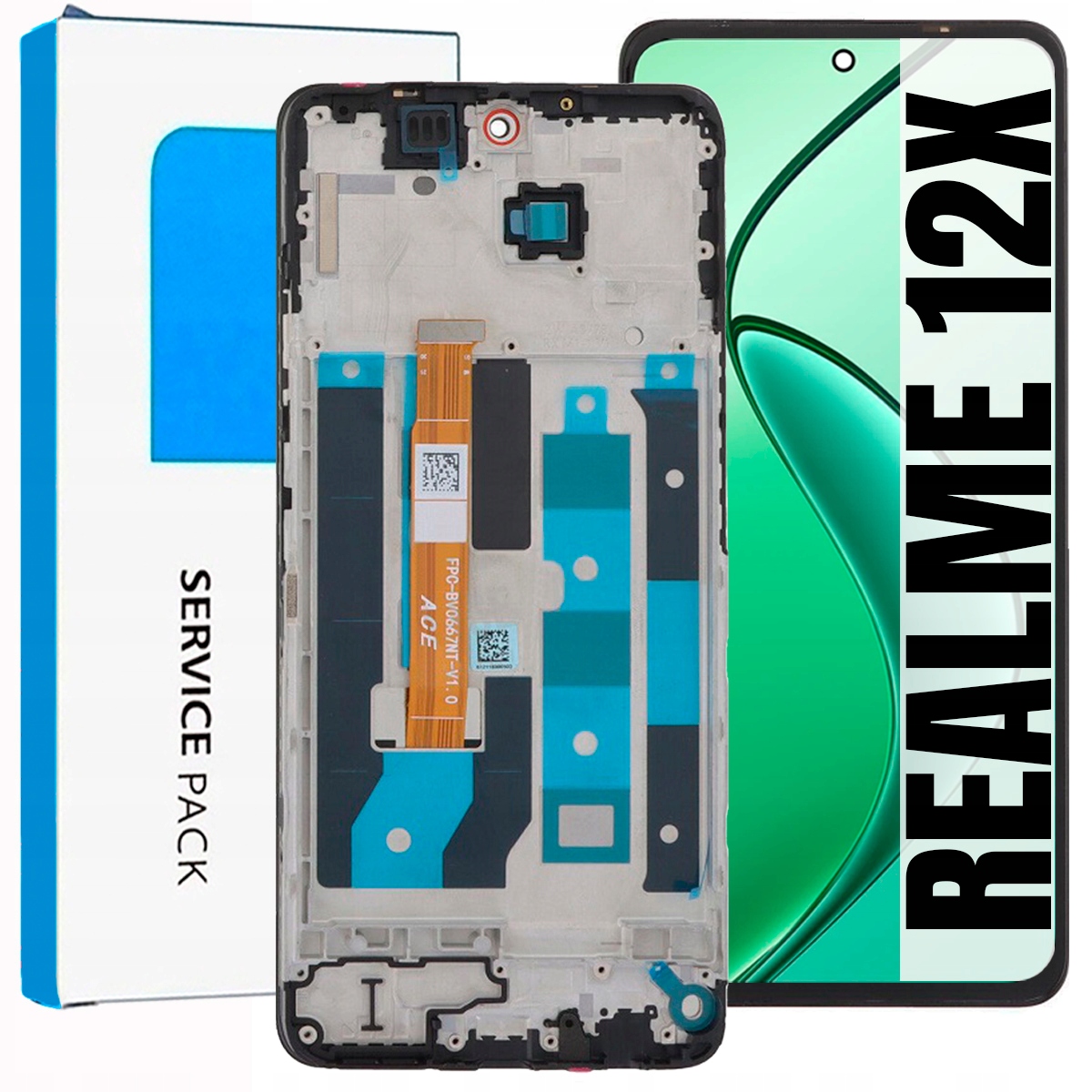 Displej Pro Realme 12X 5G RMX3997 Originální LCD Rámeček