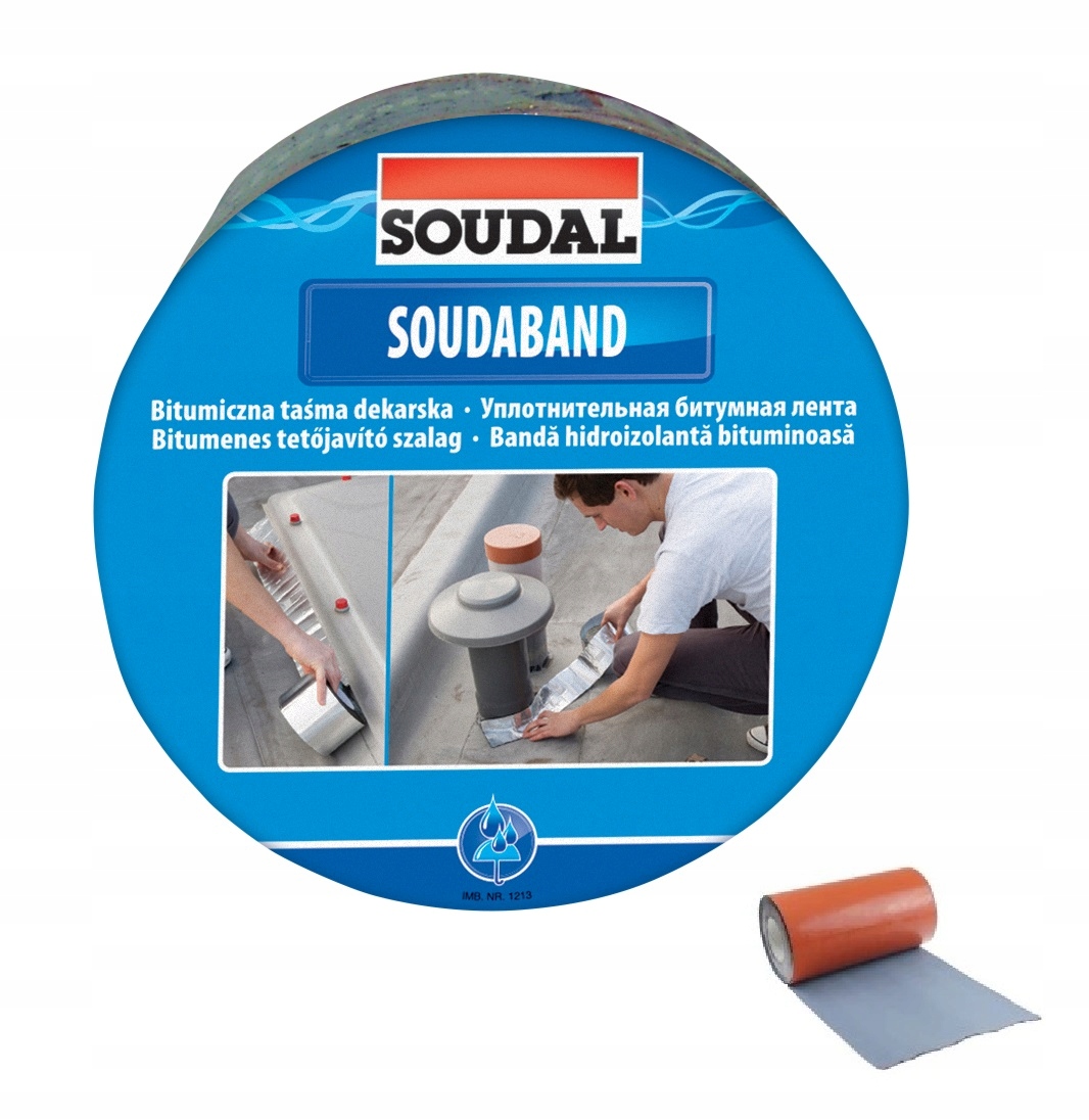 SOUDAL bitumiczna taśma dekarska 75mm/10m terakota