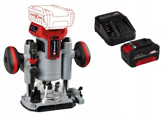 EINHELL FREZARKA AKUMULATOROWA TP-RO 18 Li BL ZESTAW 4,0AH