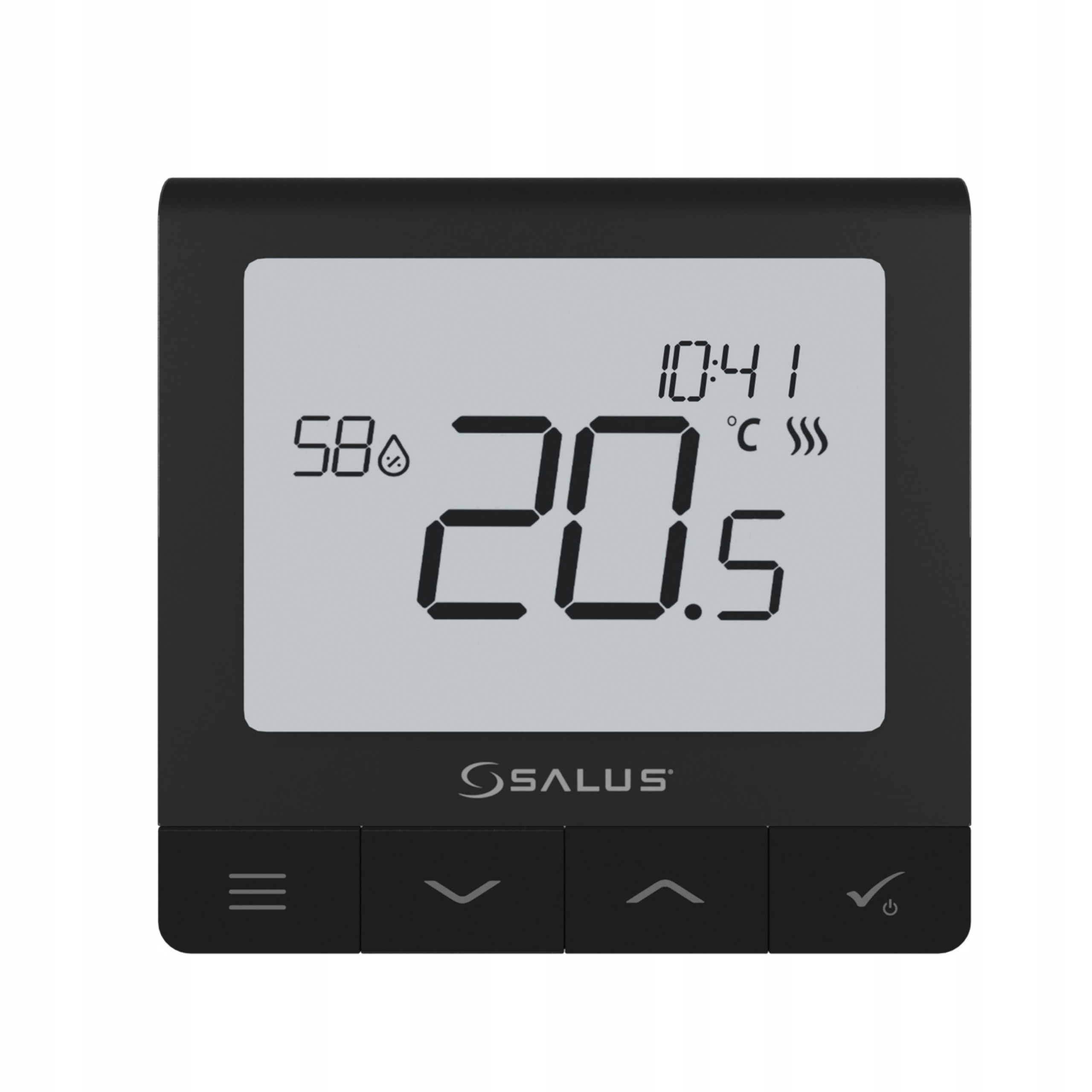 Regulator Sterownik Temperatury Czarny SQ610B Salus Przewodowy Wifiitlc!