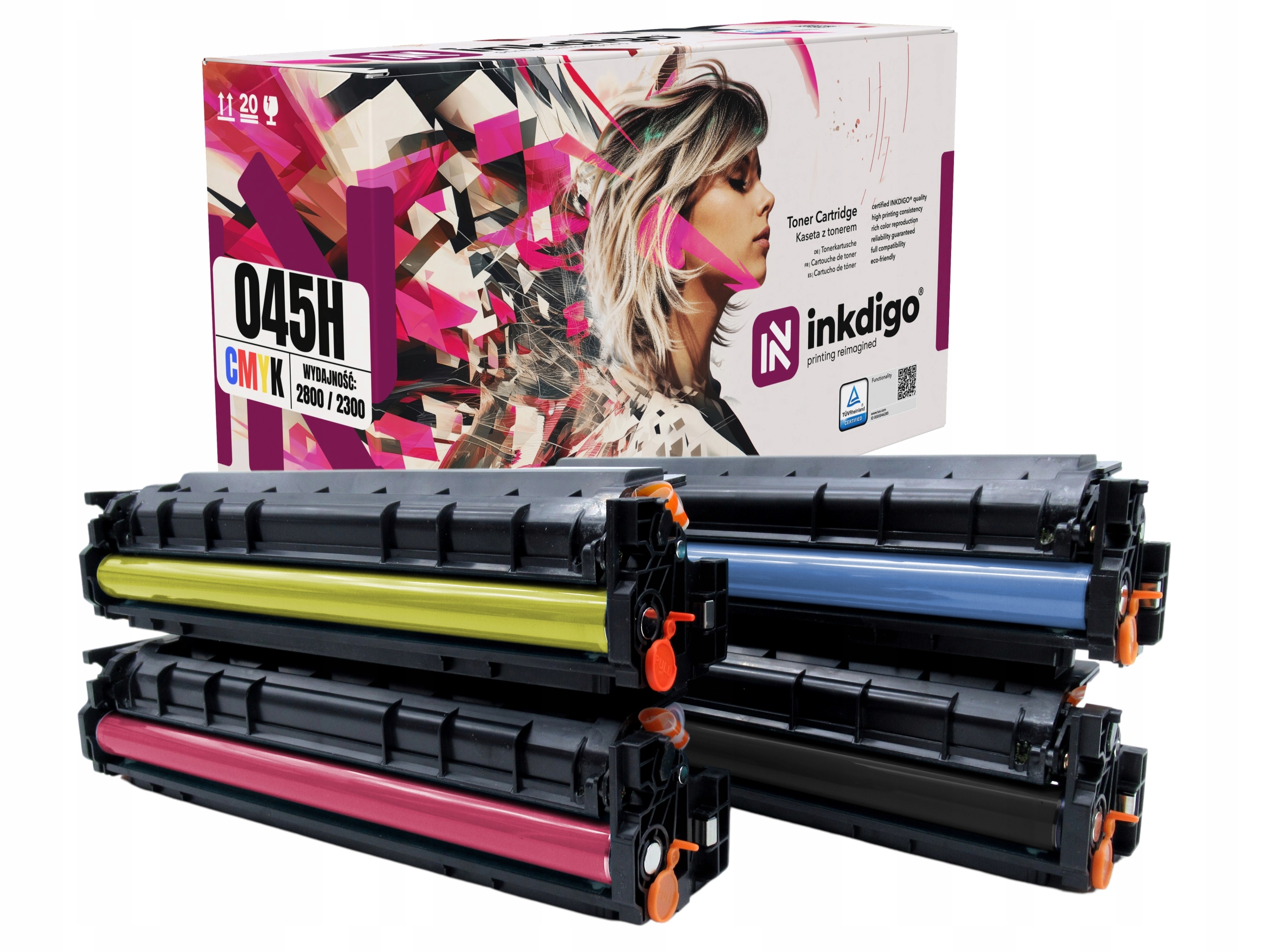 4x Toner do Drukarki Canon CRG045H LBP611Cdw LBP612Cdw Toner Canon CRG045