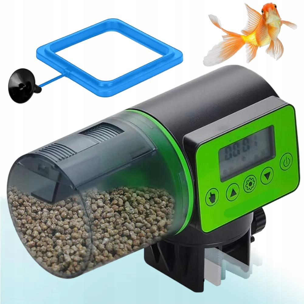 Levně Automatický Krmítko Dávkovač Krmiva Pro Ryby Do Akvária 4 Krmiva 200 ML