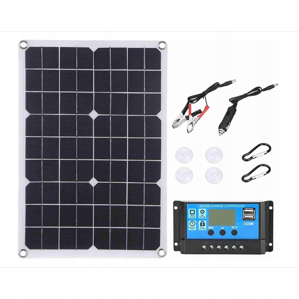 Przenośny Panel Słoneczny 20W 18V Ładowarka Solarna Do Baterii