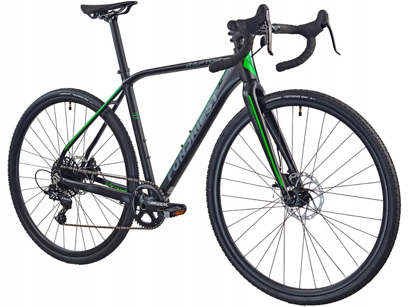 Rower przełajowy Fondriest Raptor 1.0 M23 28 cali męski Czarno-zielony