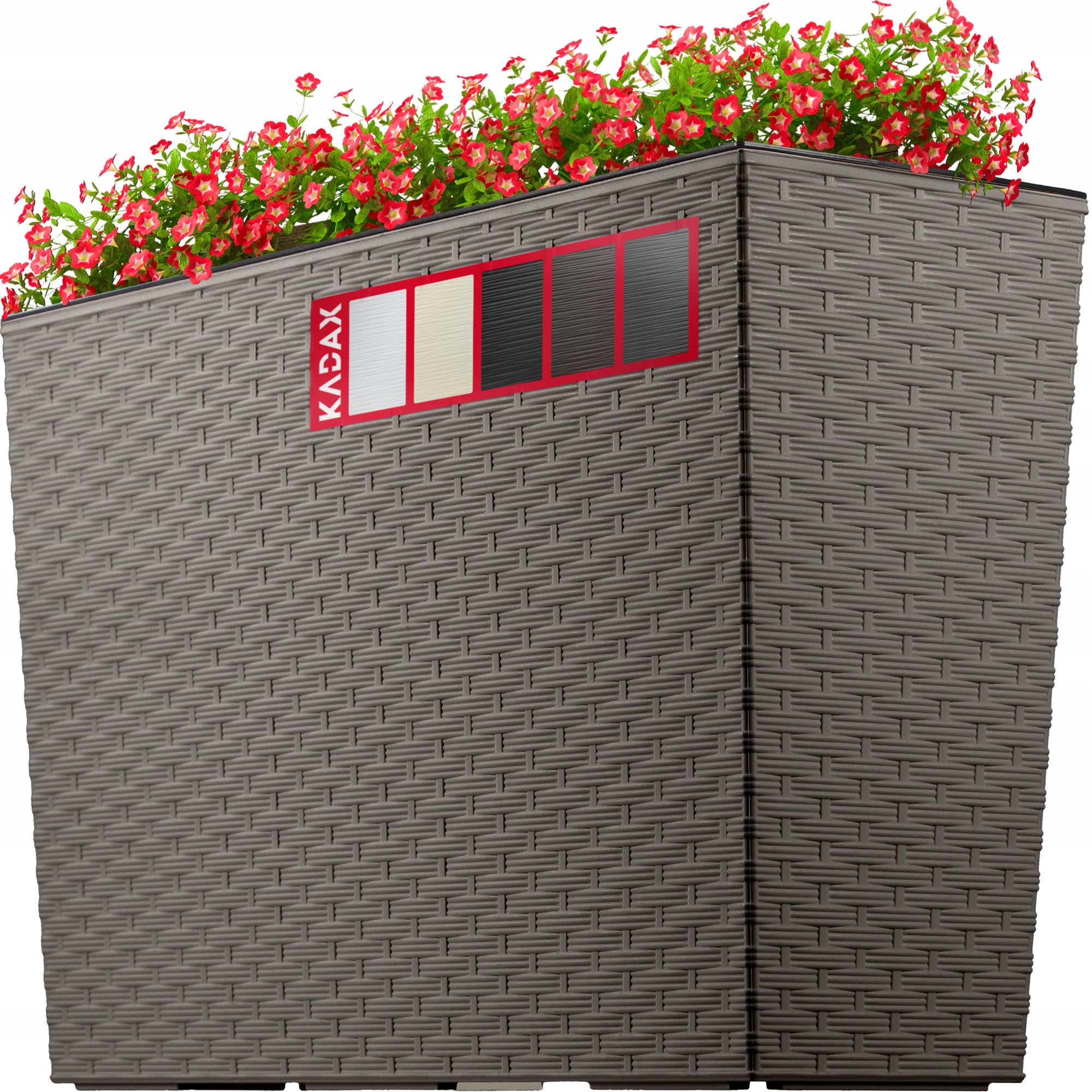 

Kwietnik Donica Wkład Rattan Mokka 19x56 cm