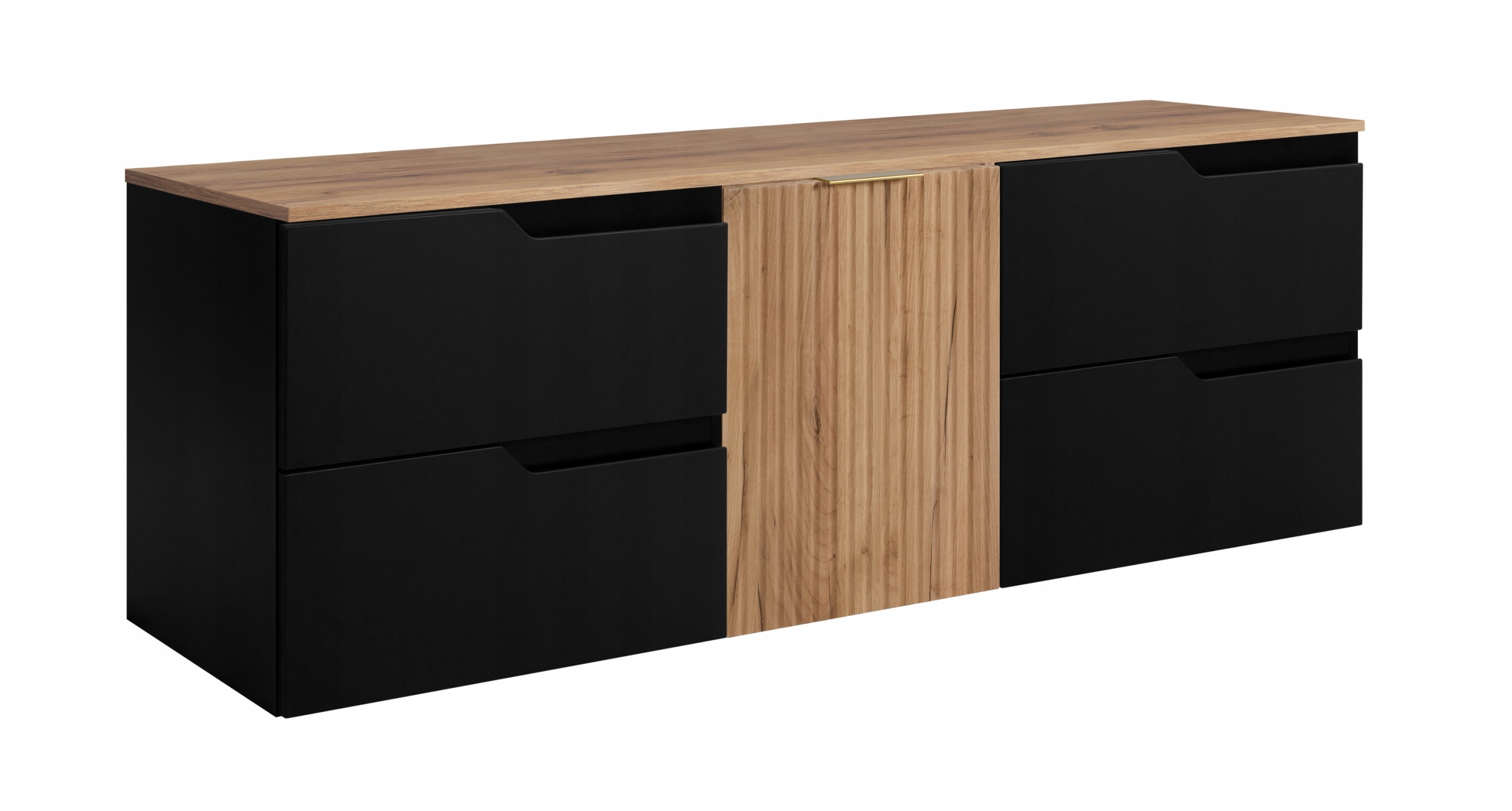 Koupelnová skříňka Pod Umyvadlo 160 černý dub craft čelní Mdf ryfle