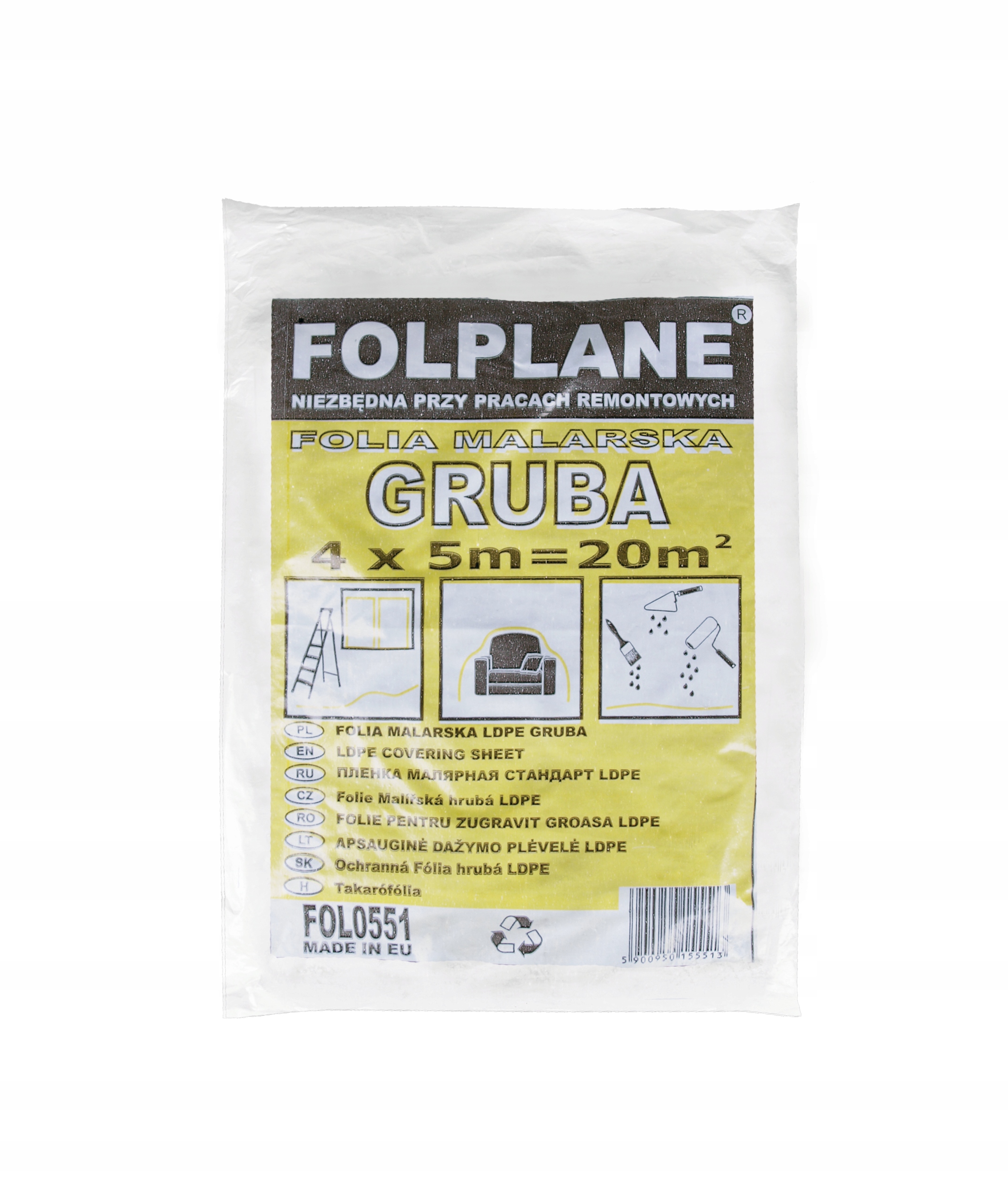 

Folia Malarska 4x5m Extra Mocna 0.3G 0551