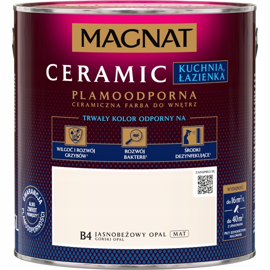 Magnat Kuchnia Łazienka Farba Ceramiczna Górski Opal B4 2.5L