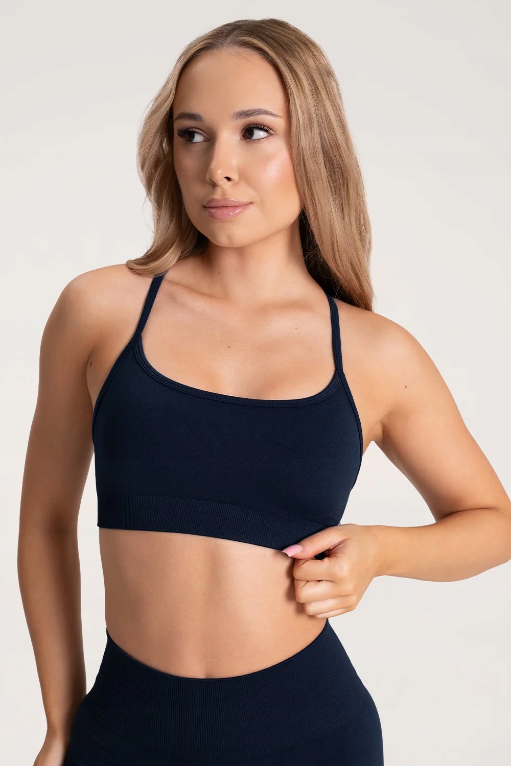 Gym Glamour Biustonosz second skin dark blue r. S