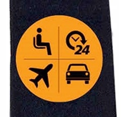 Podkolanówki Skarpety Uciskowe do samolotu 43-46 Kolor niebieski