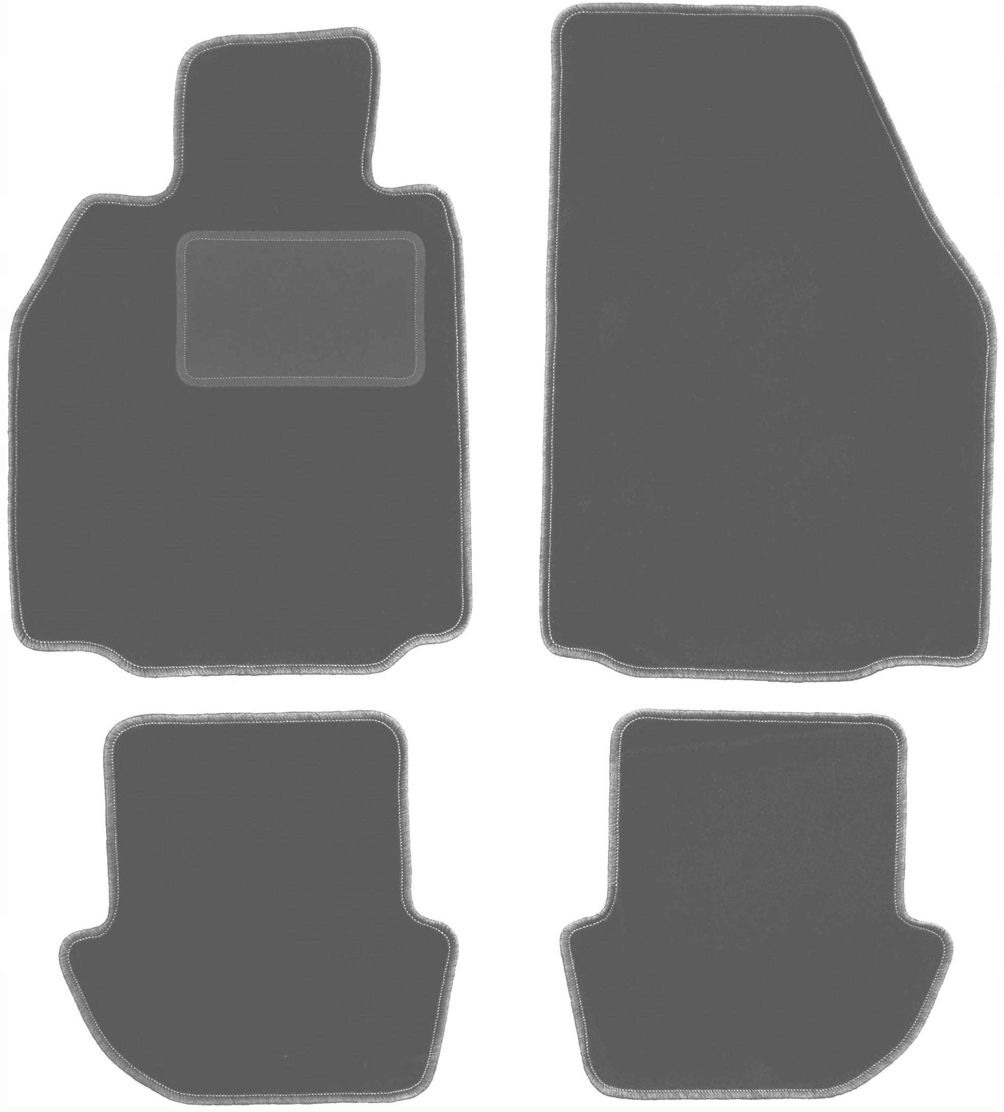 Grafitové autokoberce pro vůz: Porsche 911 (typ 997), cabro, kupé, tar