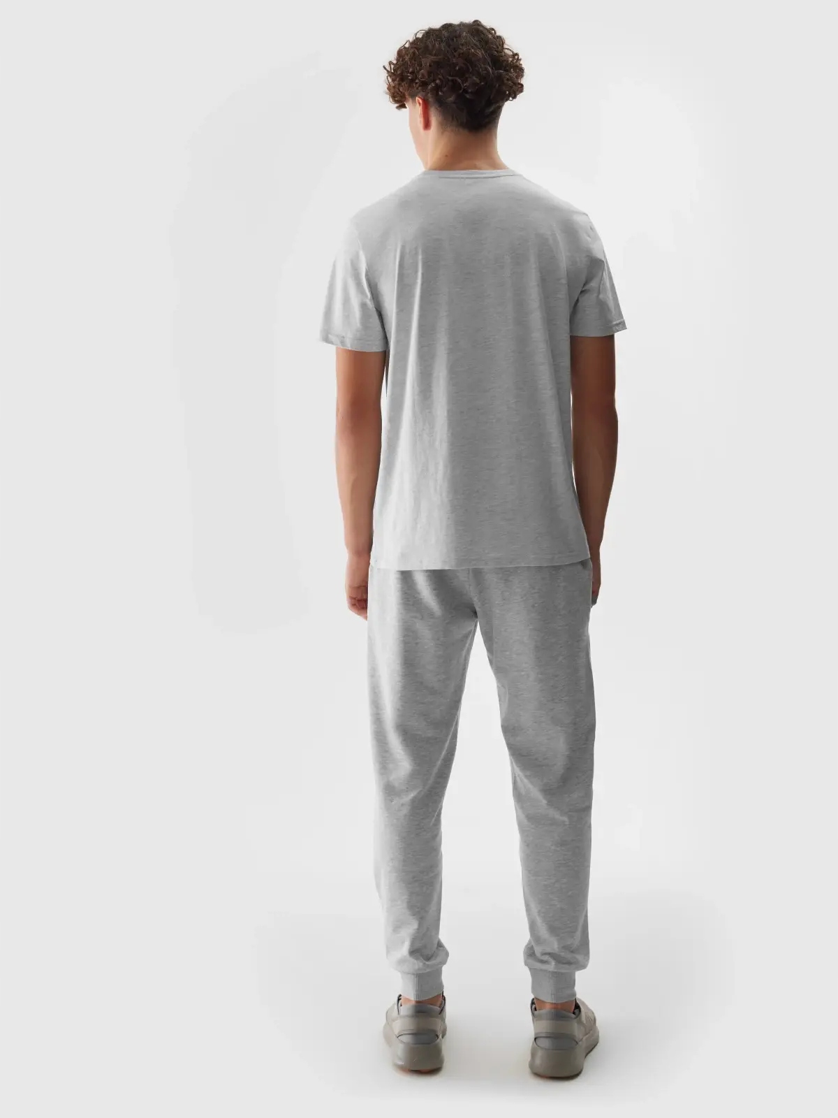 SPODNIE DRESOWE MĘSKIE 4F DRESY SPORTOWE JOGGERY BAWEŁNA WYGODNE SS24M603 Wzór dominujący bez wzoru