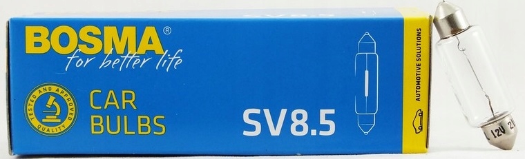 

Żarówka 12V 21W C21W SV8,5 15x44mm Bosma 10 sztuk