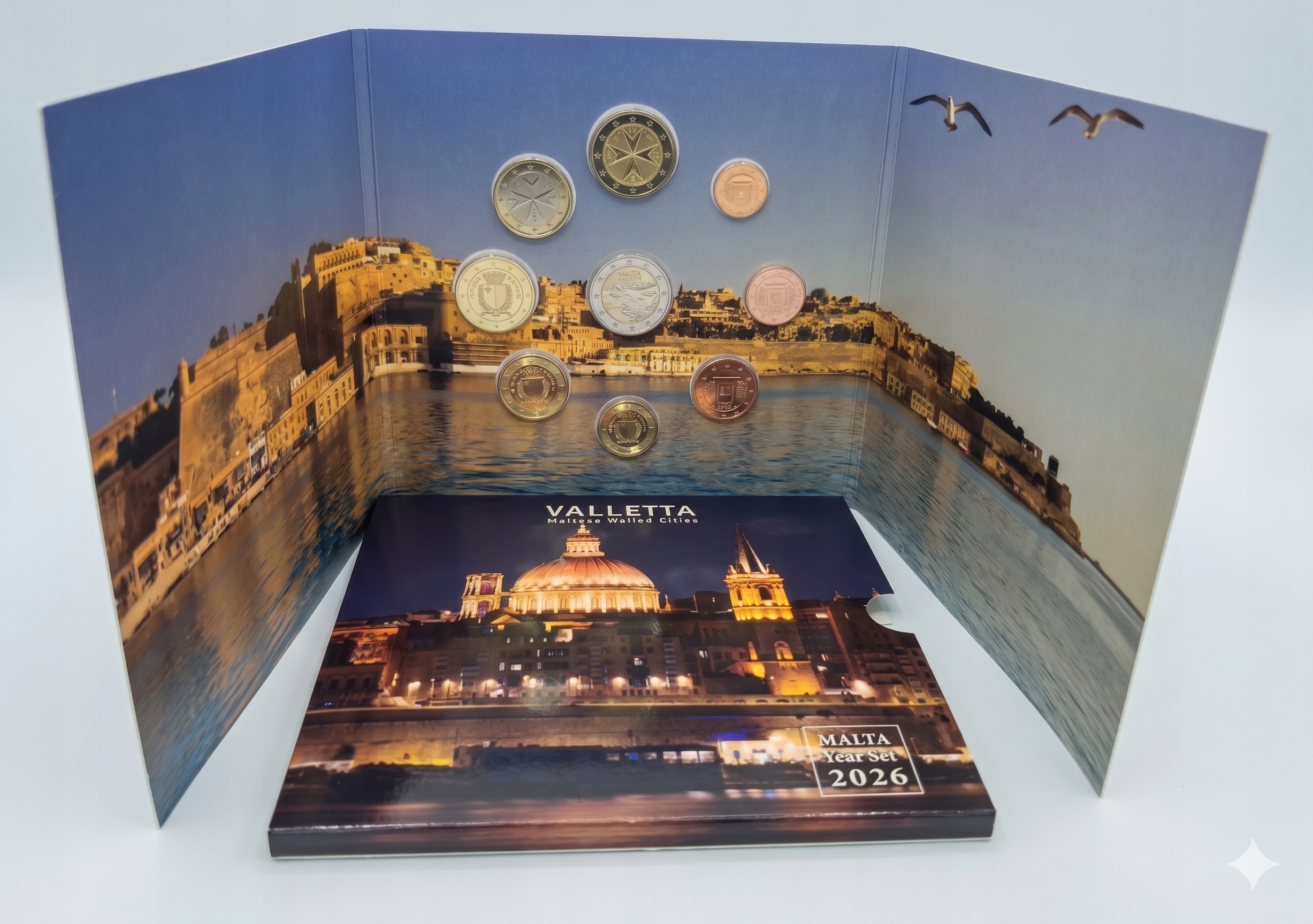 Malta Euroset KMS BU 2026 z 2 euro Valletta
