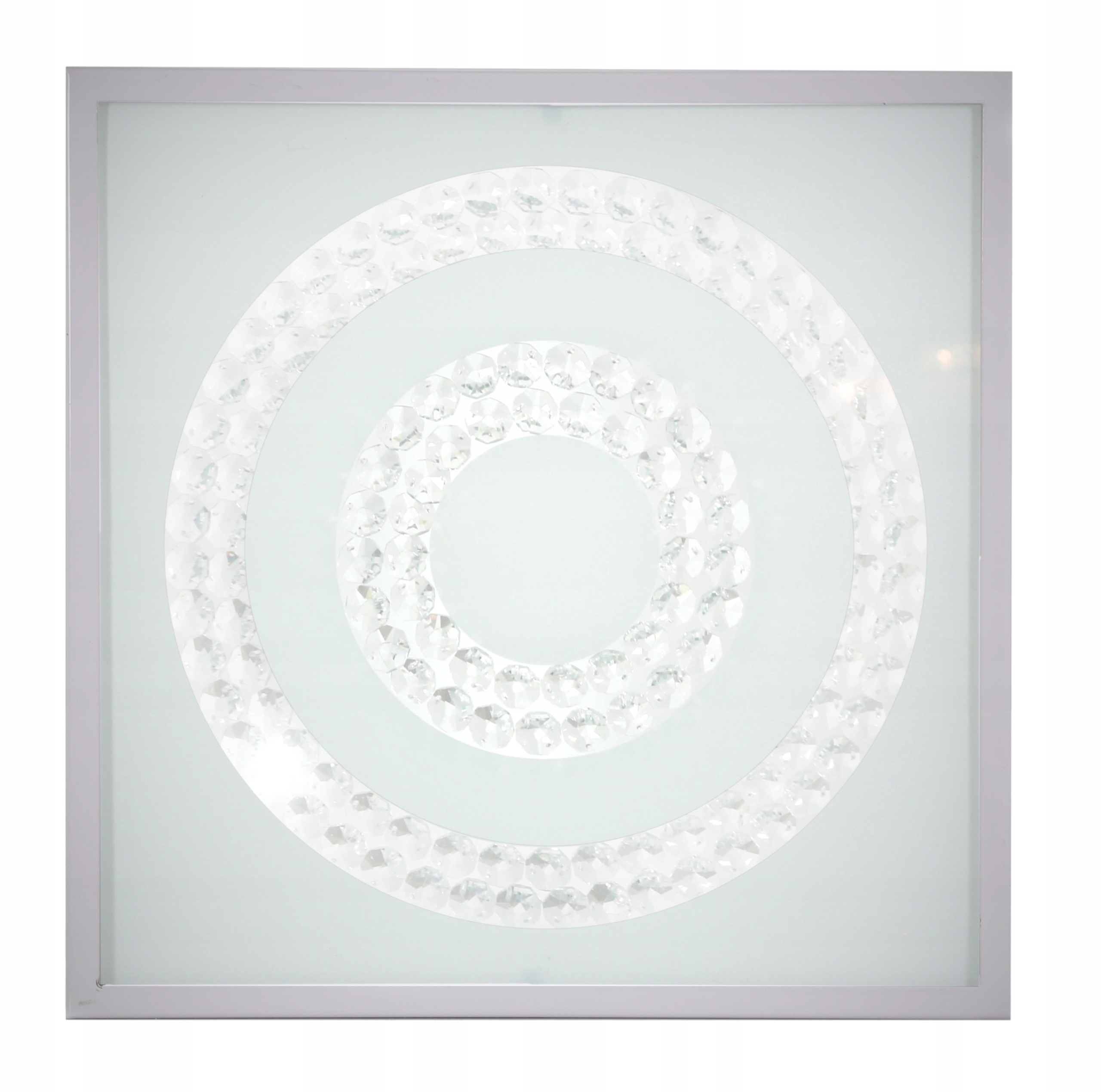 Stropní Svítidlo 29X29 Cm 16W Led 6500K Saténový Dvojitý Kroužek