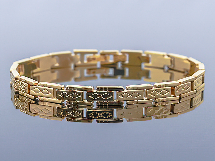 

Elegancka bransoletka, złoto 14k ! Jakość !