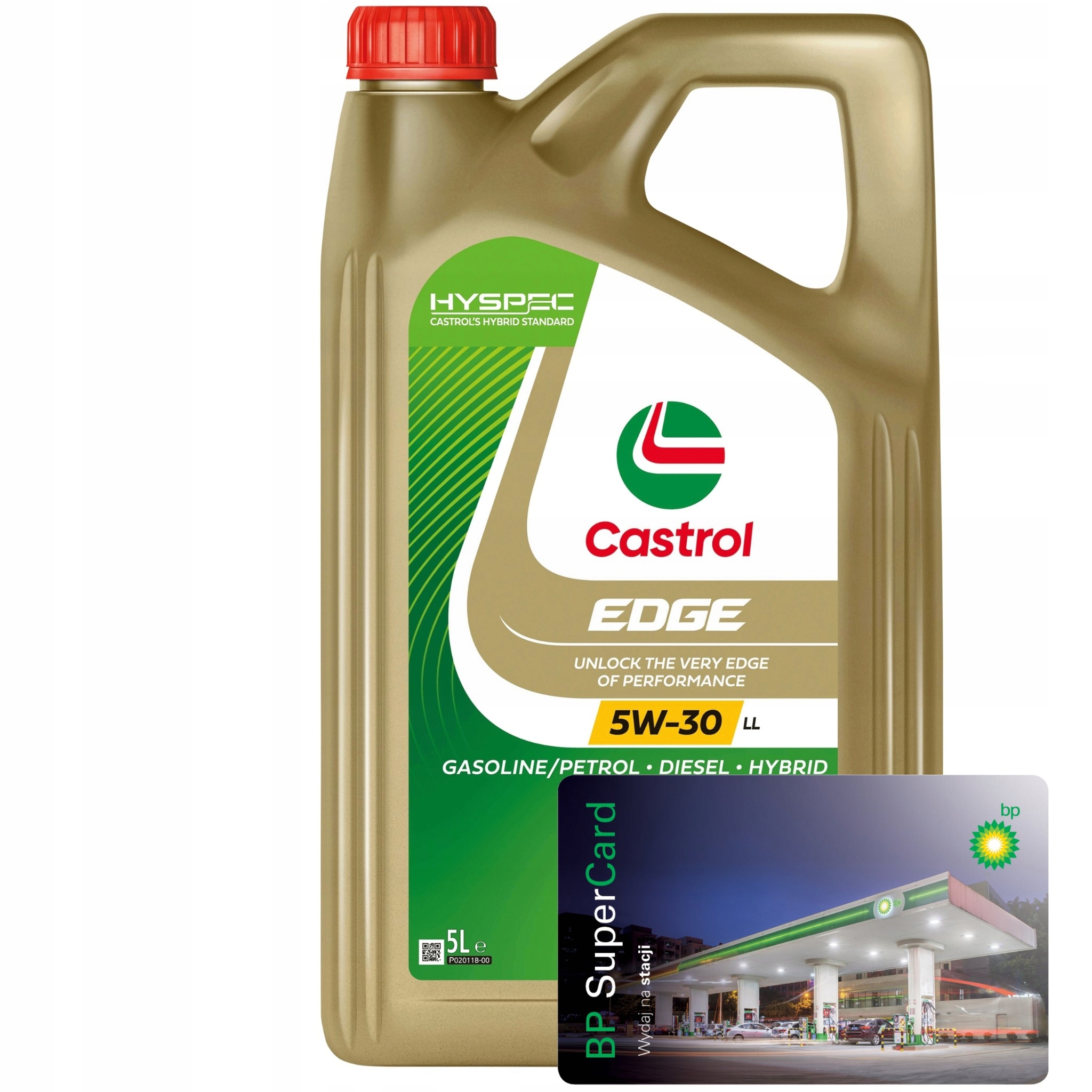 Castrol Edge Motorový olej 5W-30 LL Pc 5L Darček Palivová Karta Bp