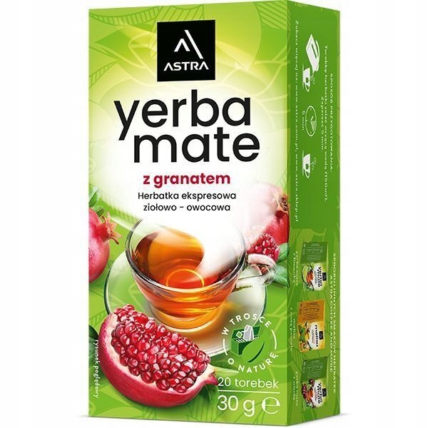 Herbata Ekspresowa Astra Yerba Mate z granatem PAKIET EAN (GTIN) 5900127015381