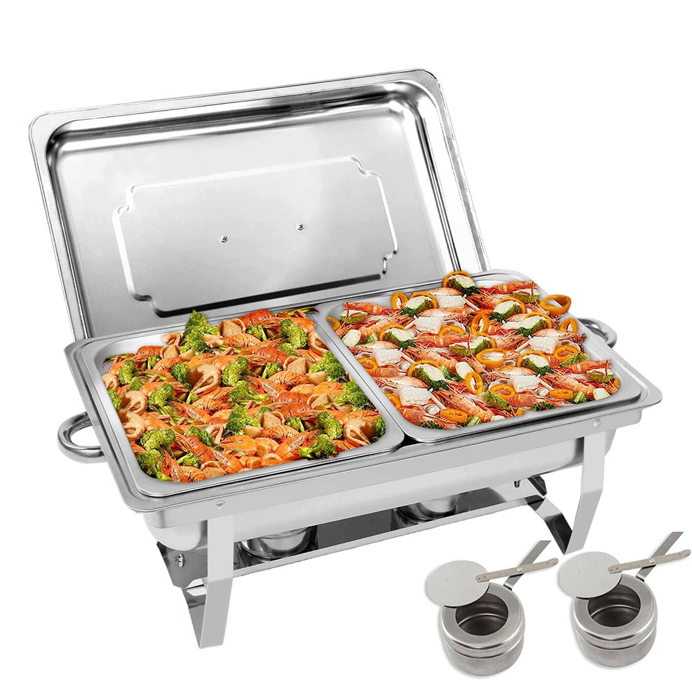 Ohřívač 1/2 Pro Gastronomické Pokrmy 9 L Nerezová Ocel