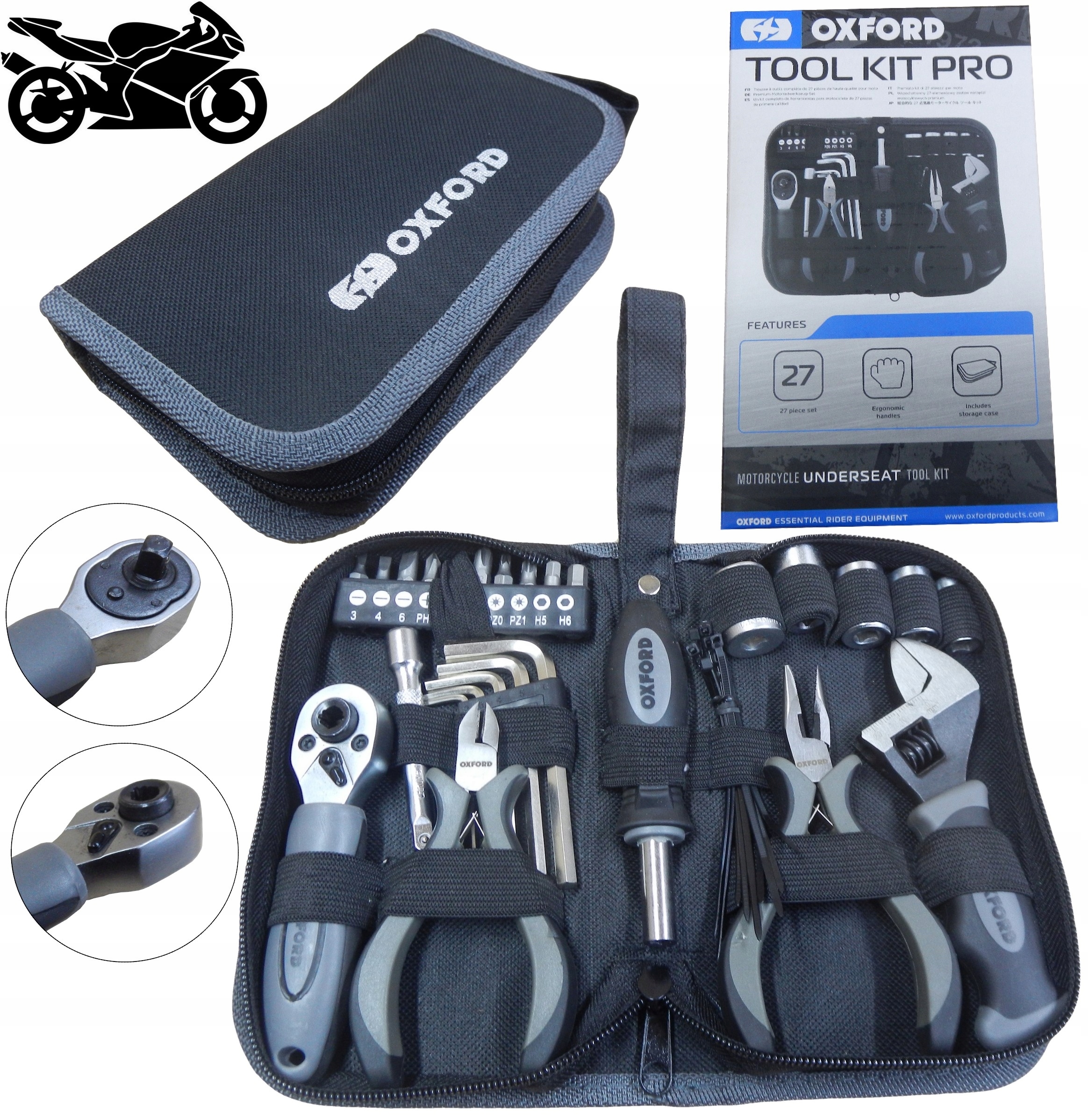 

Oxford Tool Kit Pro Narzędzia motocyklisty Zestaw