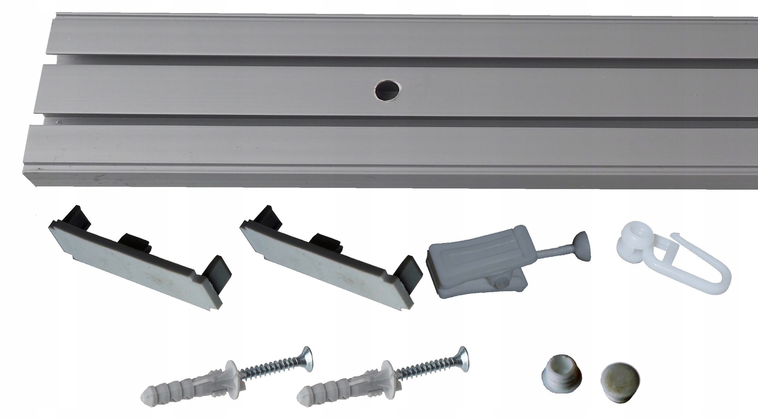 

Szara Szyna sufitowa Pcv dwutorowa 1,9 mb +zestaw