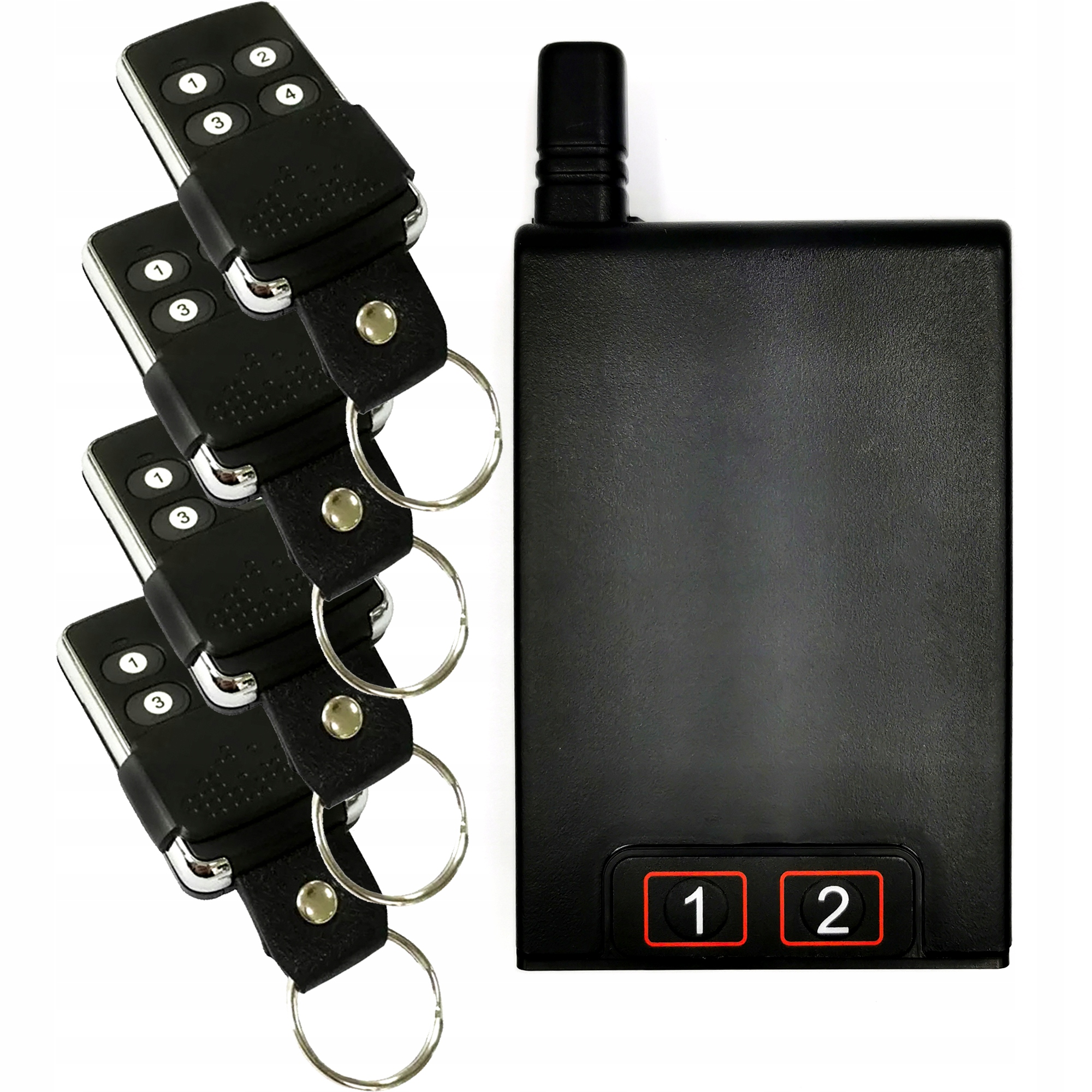 2-kanálový rádiový prijímač 433,92 Mhz+ 4x diaľkový ovládač