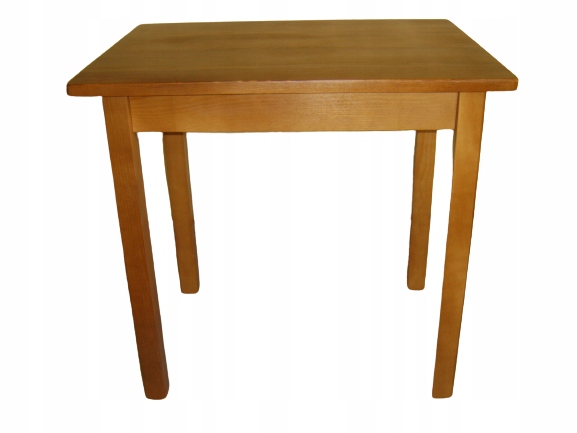 Stół sosnowy 80x60 + 2 krzesła kolor dąb na wymiar Kształt blatu prostokątny