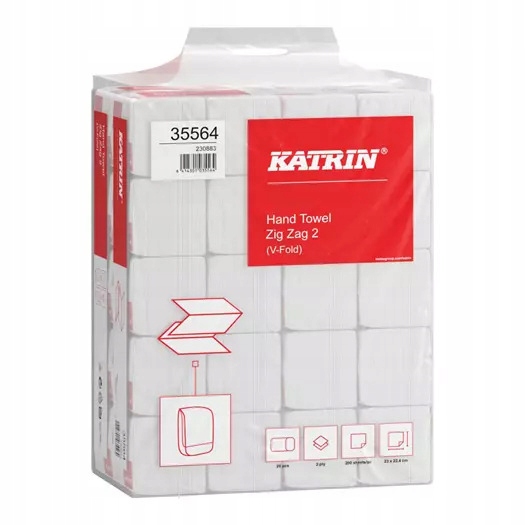 

Katrin 35564 ręczniki Zz natur. 20x200 list. 2-w