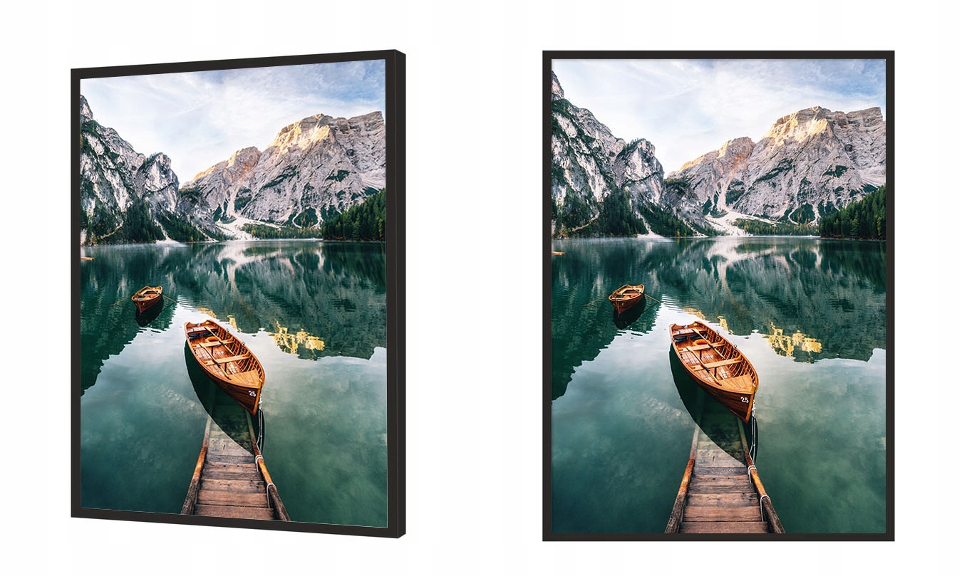 OBRAZ PLAKAT W RAMIE 53x73 cm Łodzie P942 Szerokość produktu 53 cm