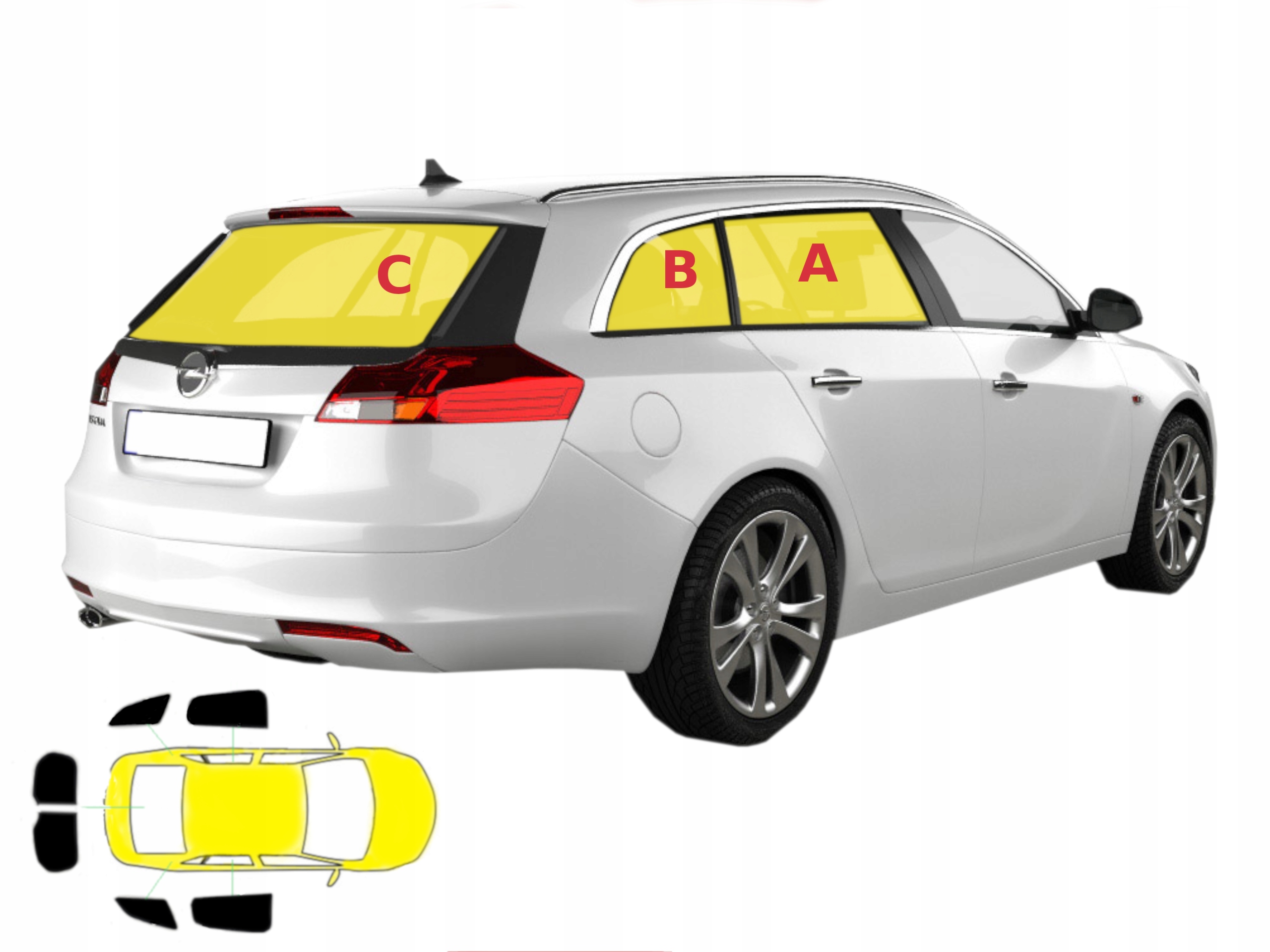 

Zasłonki dedykowane Opel Insignia I kombi 2008-16