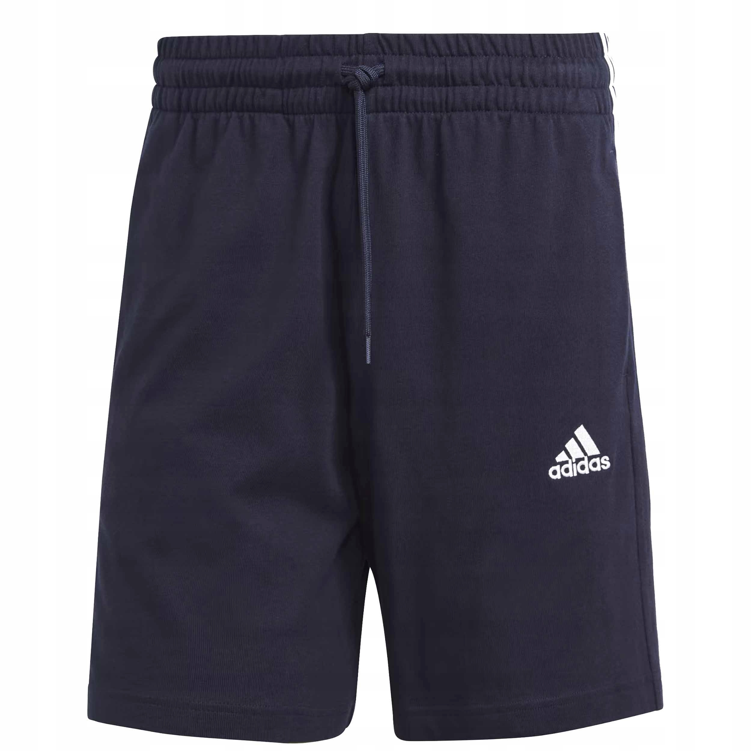 Kraťasy Adidas Essentials 3-Stripes IC9379 r.XL Tmavě modrá