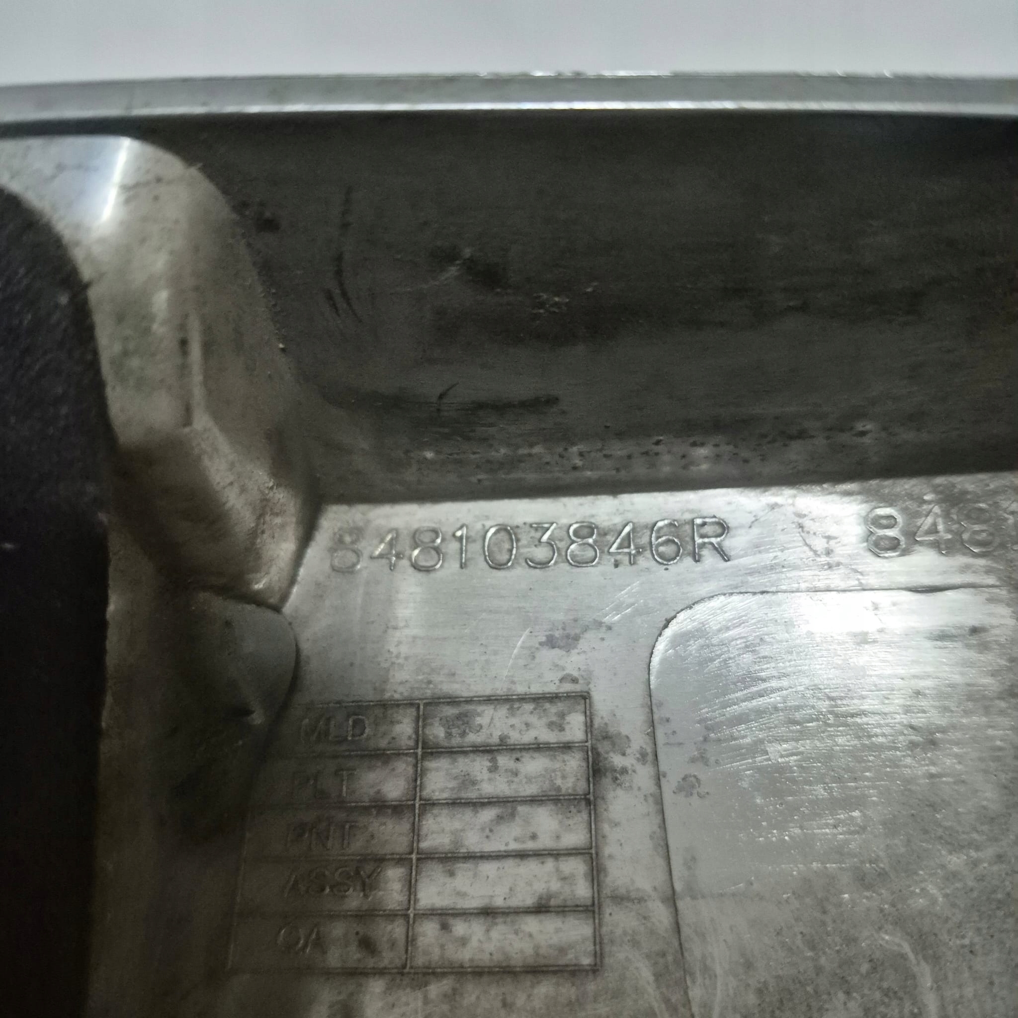 DACIA LODGY 12-17 cap moulding cap bonnet rear part