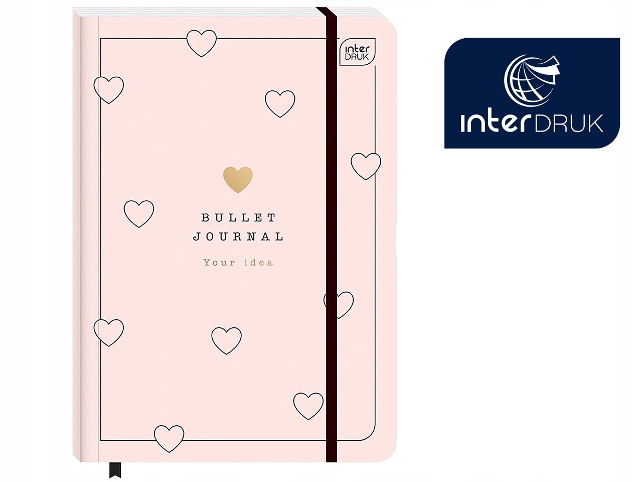 ORGANIZER Journal PLANER Notes A5 240 BUJO HEARTS Szerokość produktu 15 cm