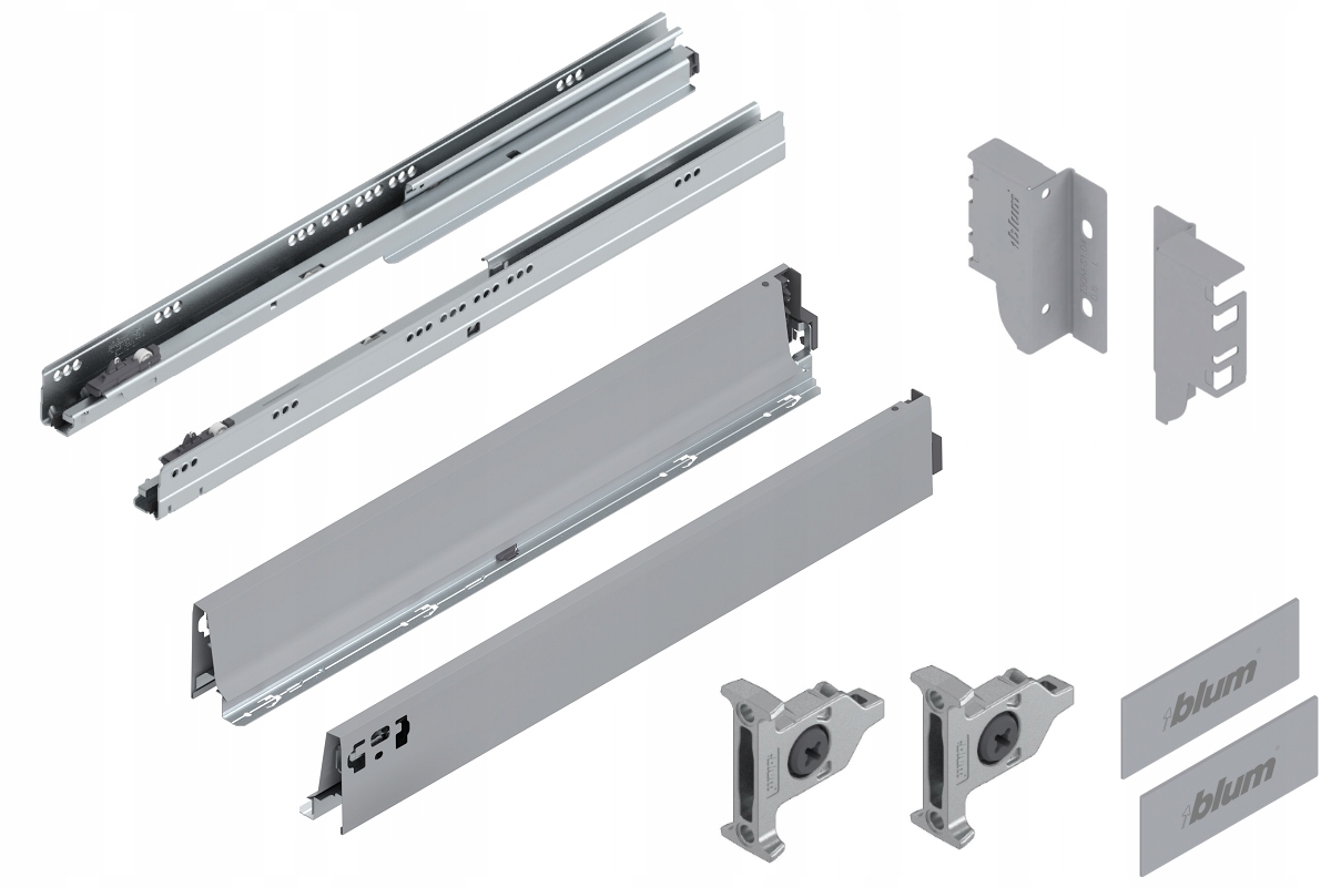 Blum Zásuvka Tandembox 650 Nízka M Šedá 65 kg