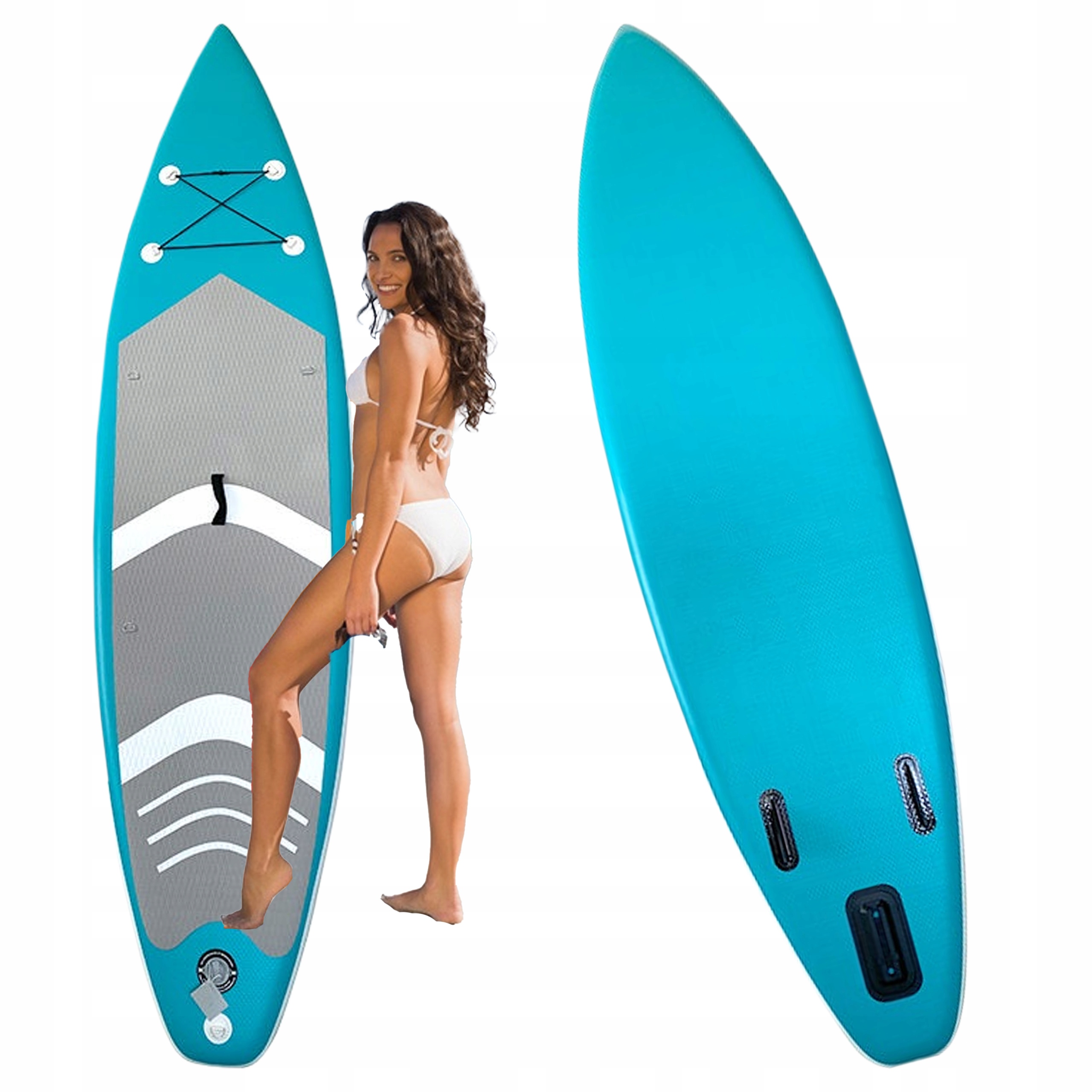 DESKA SUP PADDLE BOARD 320 CM POMPOWANA DO PŁYWANIA ZESTAW + WIOSŁO + WOREK Model RCK1068