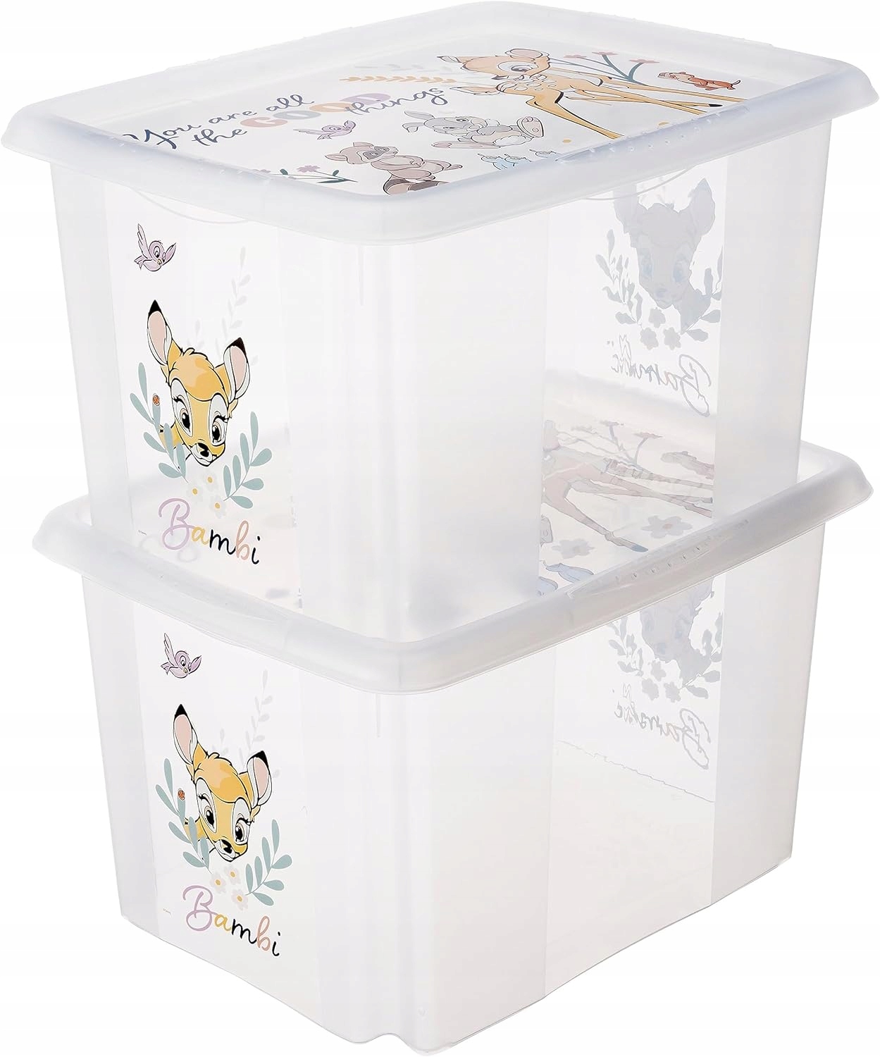 KEEEPER - Pojemnik na zabawki - pudełko kosz skrzynia - Bambi - 30 L Głębokość mebla 35 cm