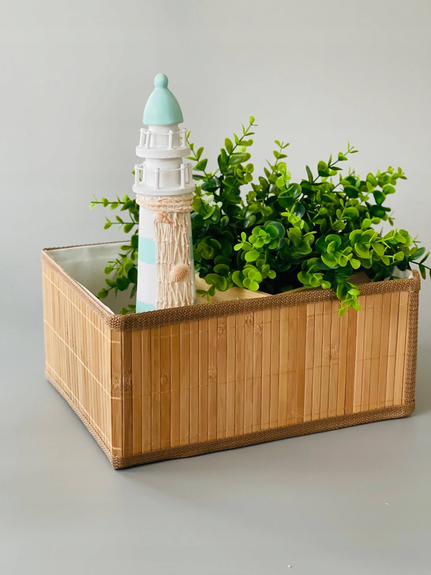 dr KOSZYK POJEMNIK BAMBUSOWY L ORGANIZER JASNY Marka Style Home