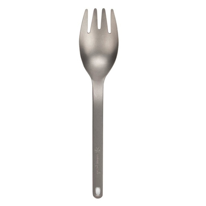 Tytanowy spork turystyczny Foon Snow Peak łyżkowidelec japoński