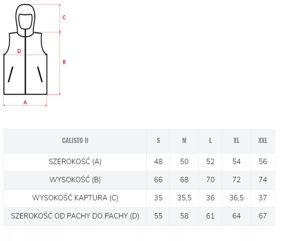 MĘSKA KAMIZELKA PIKOWANA MIEJSKA CALISTO HI-TEC XXL Kolekcja wiosna/jesień