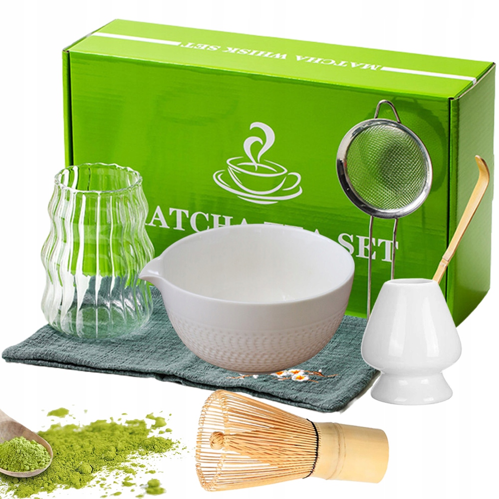 Bambusowy Zestaw Prezentowy Do Herbaty Matchy Chashaku Trzepaczka Łyżka