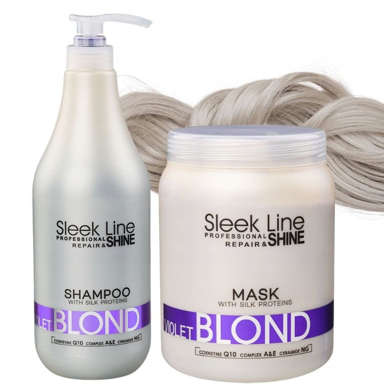 Stapiz Sada Pro Barvené Blond Vlasy Violet Šampon Maska 2X 1000 ML