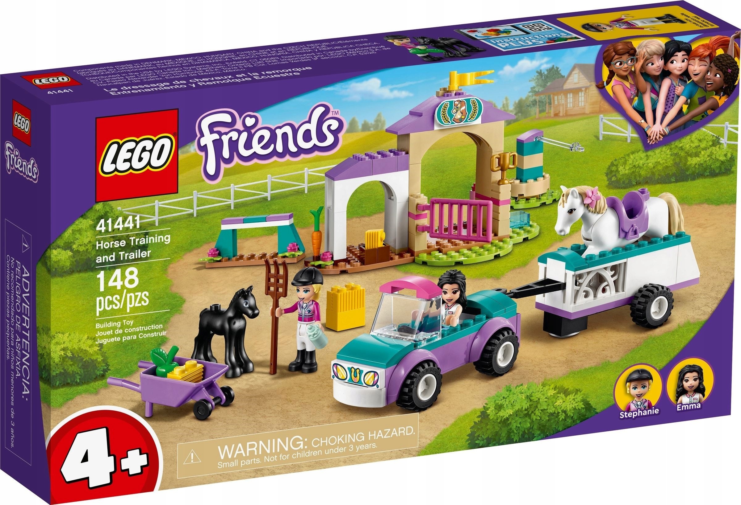 Lego Friends 41441 Jezdecká škola a přívěs pro koně Nové