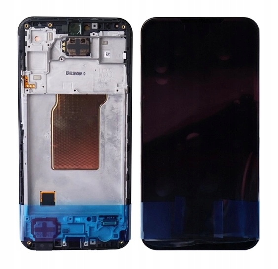 Nowy Ekran LCD Samsung M35 SM-M356B, SM-M356E/DS Z Ramką Czarny