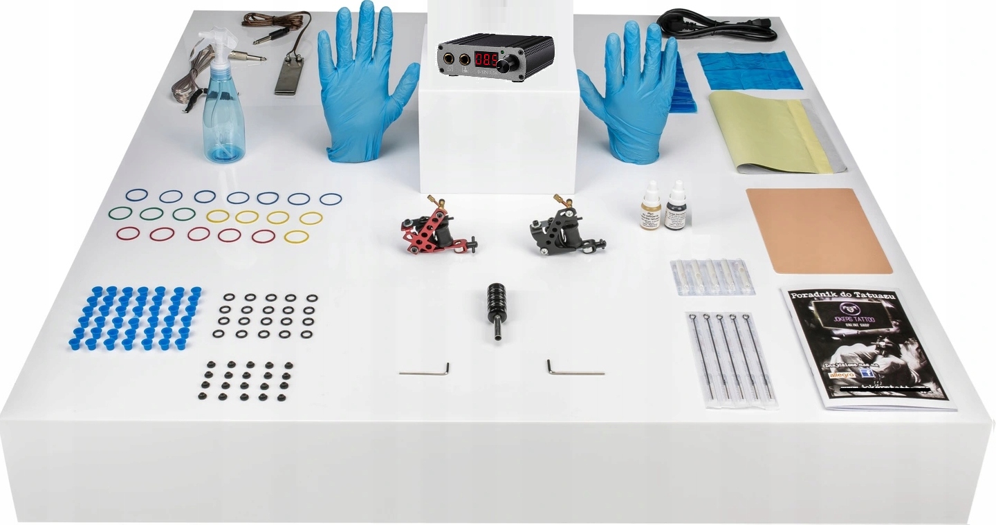 Maszynki Tatuażu Kompletny Zestaw Początkujących Tattoo tatowania Start