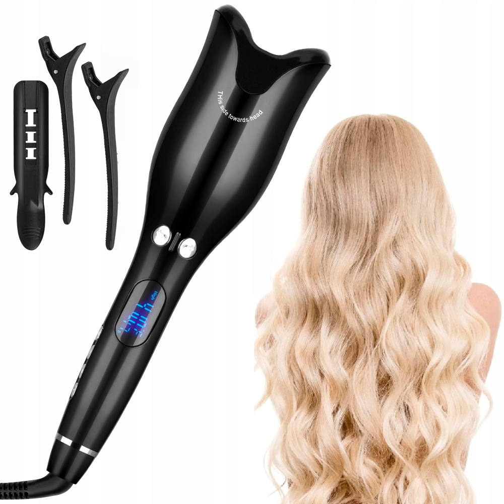 LOKÓWKA AUTOMATYCZNA SPIN CURL CERAMICZNA LCD Czarny