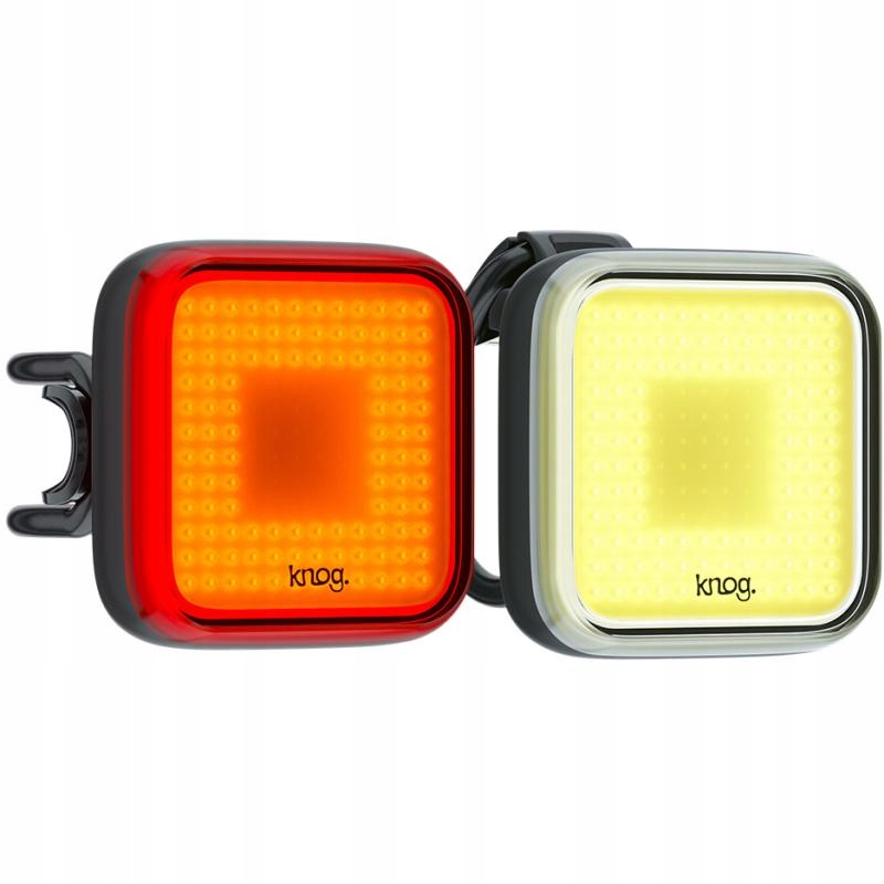Knog Světla Blinder Square Twinpack sada přední 200 lm zadní 100 lm nabijec