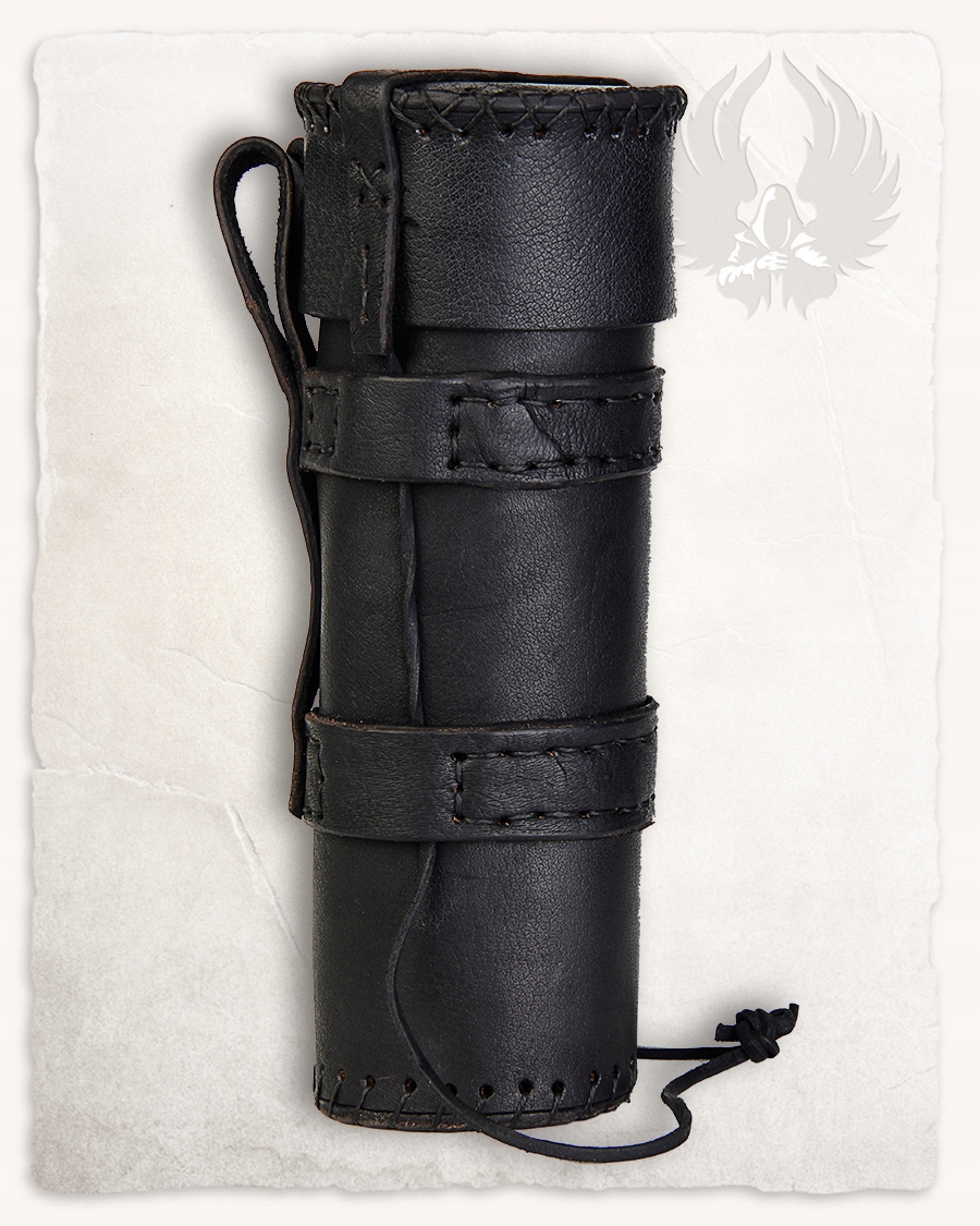 Kožená Taška S Pouzdrem Louis Černá Larpová Barva